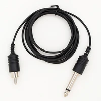 6ft ez iwork tattoo clip cord lightweight thin soft silicone cable for tattoo machine power supply rca 14 jack mono plug