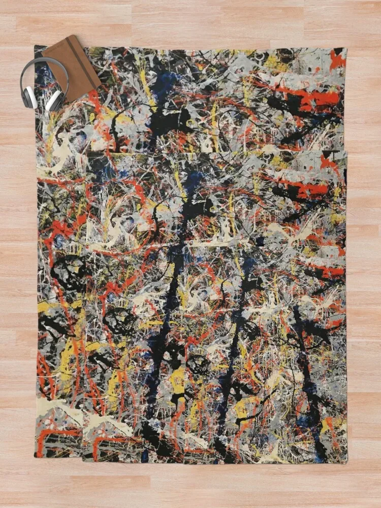 Jackson Pollack | СИНИЕ палочки одеяло мягкие большие теплые зимние ворсистые аниме