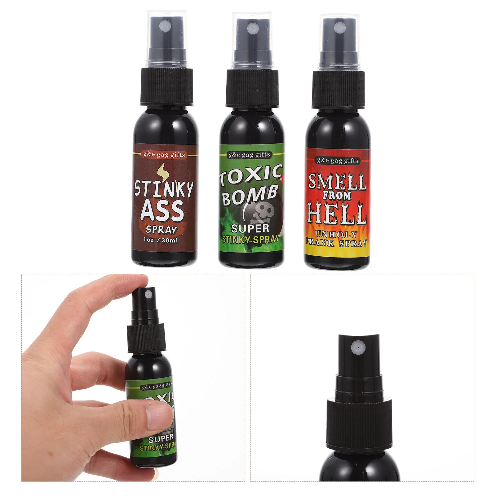 

3 Pcs Worst Fart Spray Childrens Prank Spray Fart Spray Fart Smell Spray