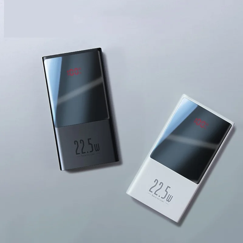

Внешний аккумулятор Baseus, ёмкость 10000мАч/20000мАч, порт USB C, поддержка быстрой зарядки PD, LED дисплей