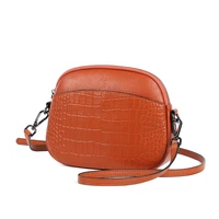 crocodile pattern women crossbody bags genuine leather shoulder bag for women real cowhide handbag
