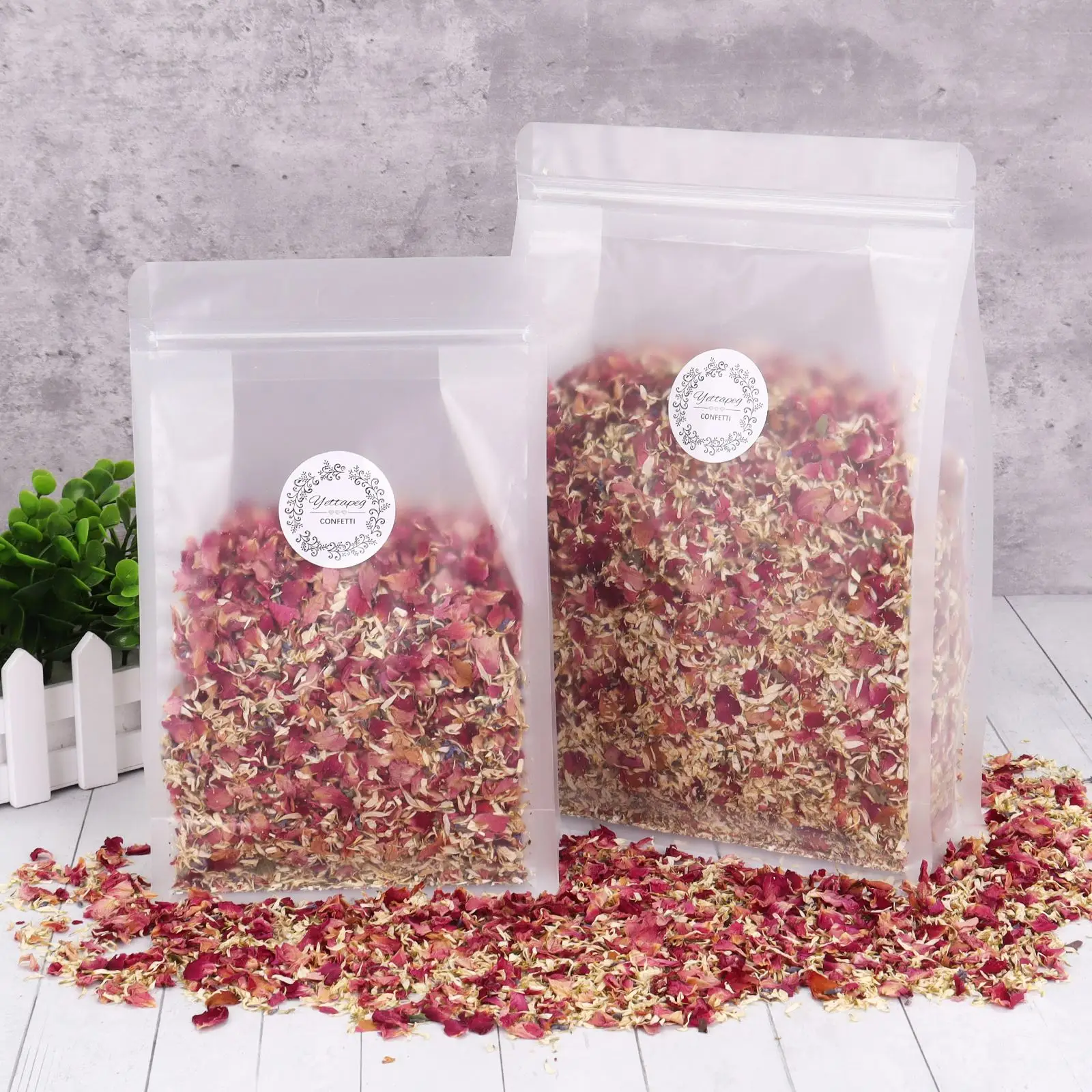 100/200g Natural Dried Flower Rose Petals Pop Wedding Confetti Birthday Party DIY Decoration Biodegradable Handmade Party