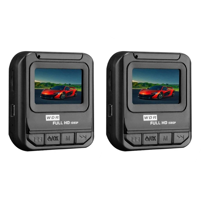 

2X 1.6 Inch 1080P Full LCD Screen Car DVR Dash Cam Auto Video Recorder Registrator Camera Video Recording Dvrs Dashcam