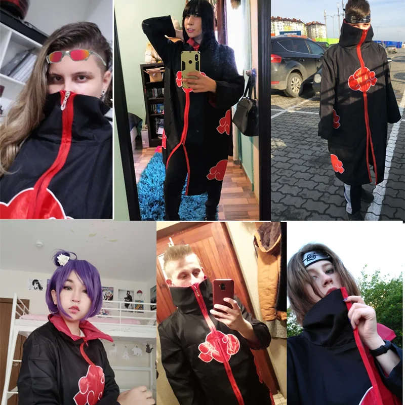 Накидка с мультяшным аниме-рисунком Мужская накидка унисекс костюм для косплея