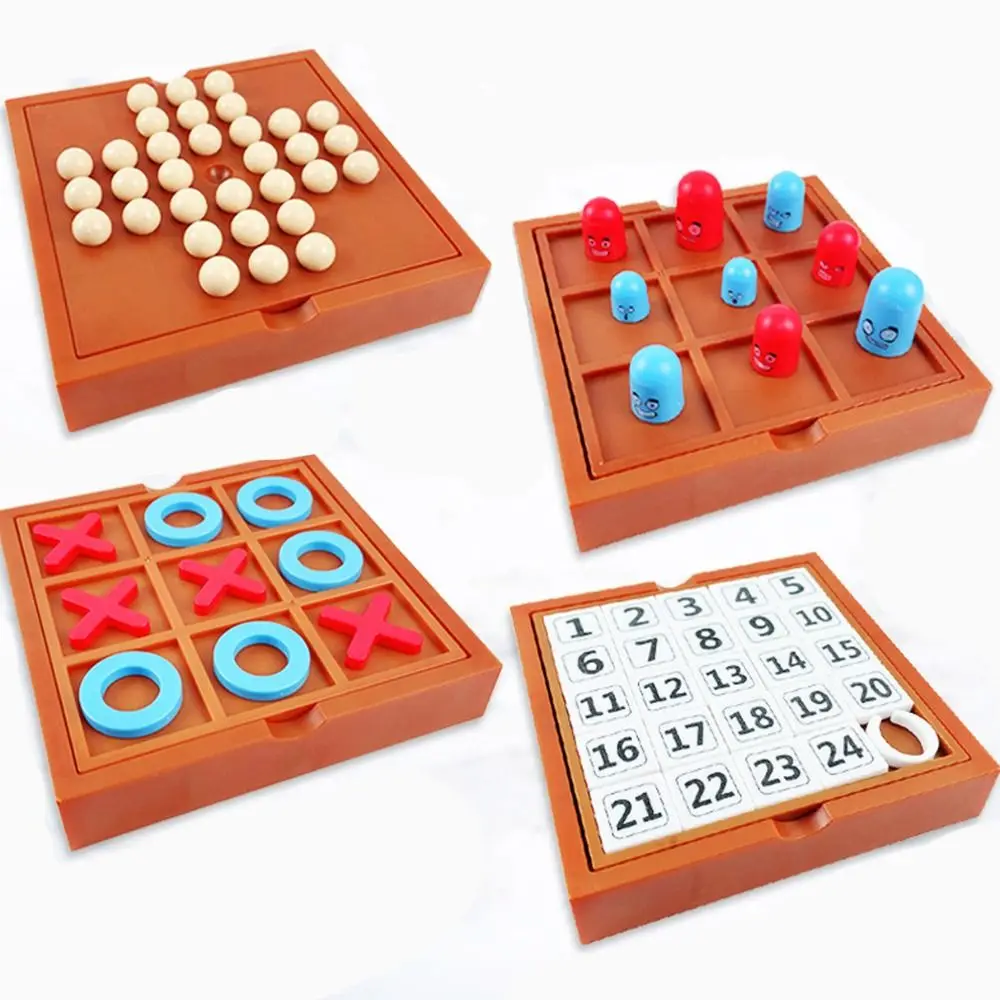 Wooden Tic Tac Toe Board Game XO Chess Parent Child Interaction Party Spiele  Juegos De Mesas Para Toda La Familia - AliExpress