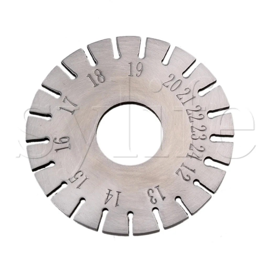 

Silver Round 1.6" x 1.6" Music Wire Gauge Measure Piano Tuning Tools