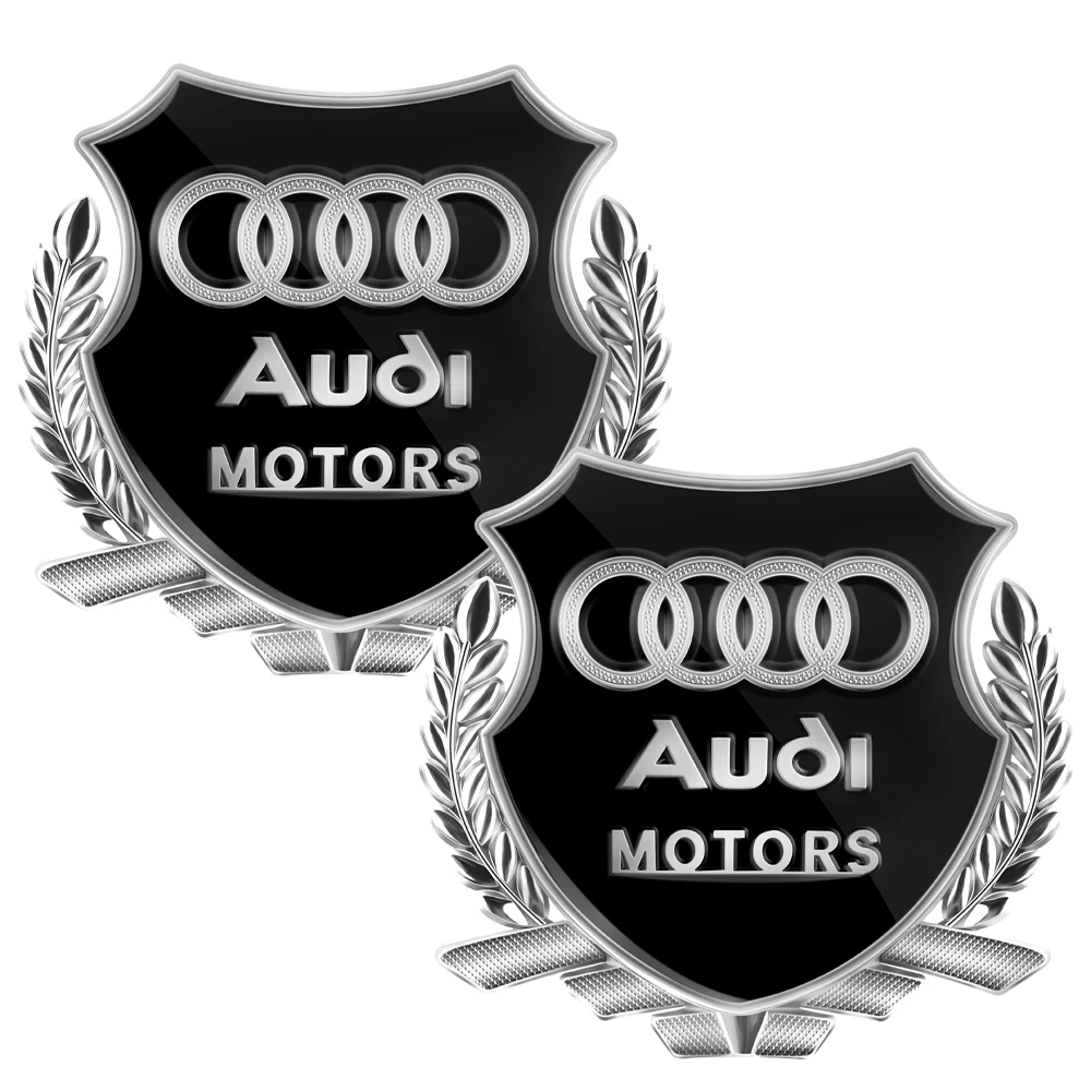 

1/2 шт. 3D металлическая эмблема автомобиля, украшение для багажника, наклейка, авто значок, аксессуары для Audi Sline Quattro TT RS A4 B8 B6 B7 B9 A3 S