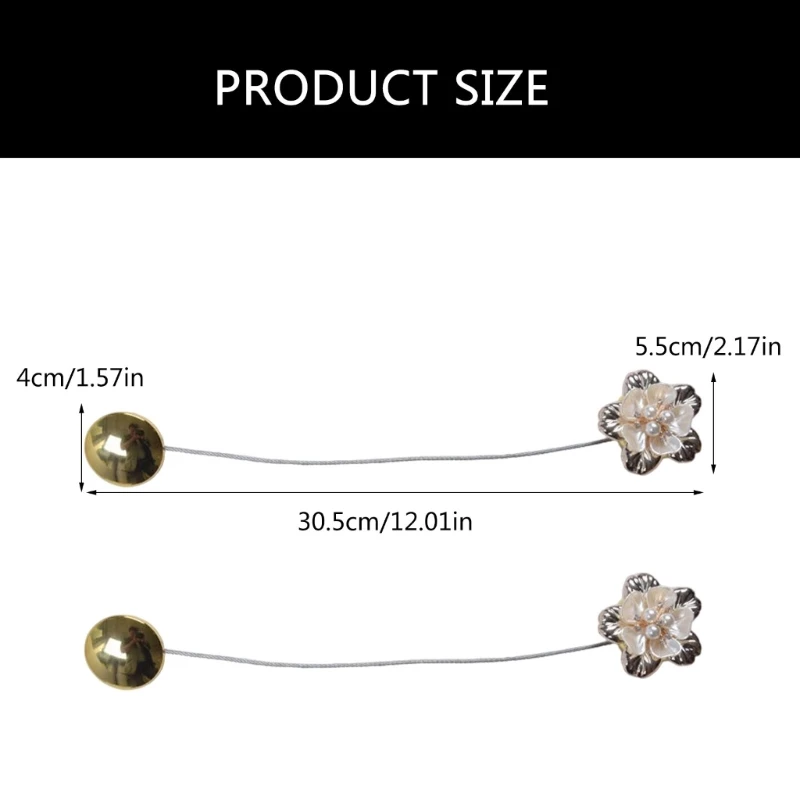 Магнитный жемчуг Цветочный подхват для штор из стальной проволоки Держатель