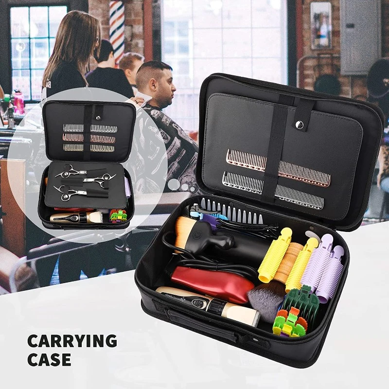

Multi-Function Barber Carrying Case Salon Hairdressing Scissor Clips Trimmer Grooming Kit Storage Bag Hair Styling Organizer