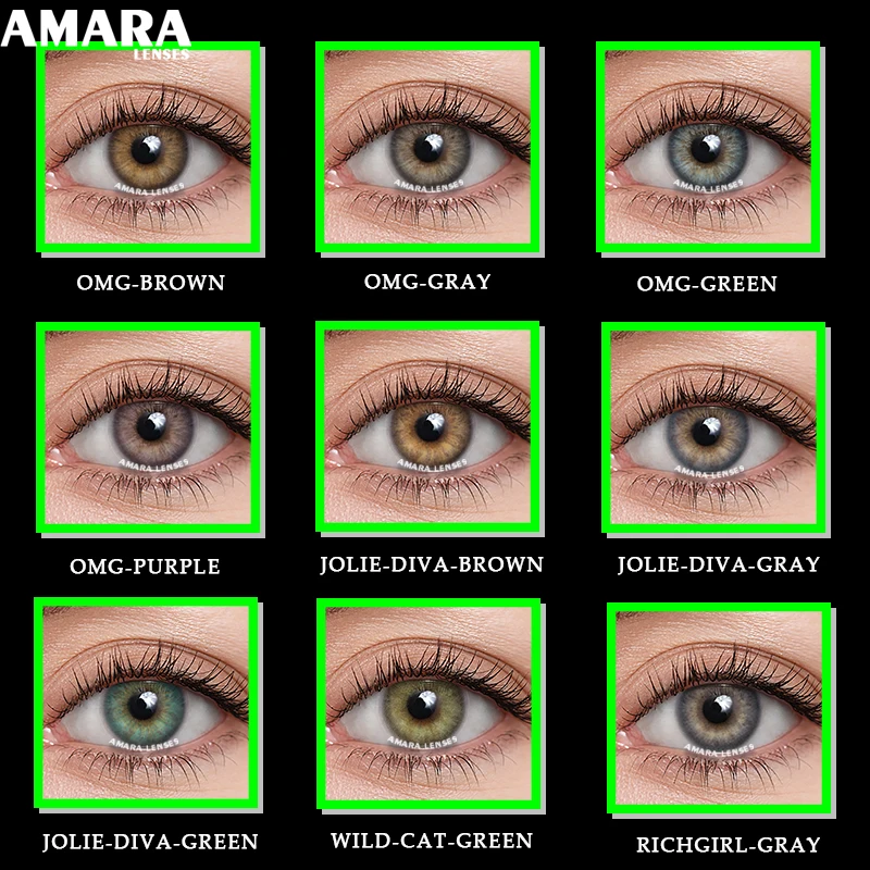 

AMARA Color Contact Lenses Yearly 2pcs Puipls Cosmetic Color Lens Eyes Colored Contacts Eye Contact Lenses Beauty Makeup