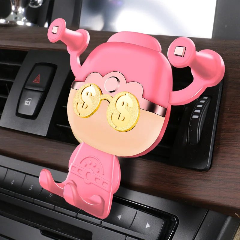 

Money Coming Mobile Fashion Creative Car Phone Frame Frame The Air Outlet Of The Multifunctional Vehicle With Navigation Frame