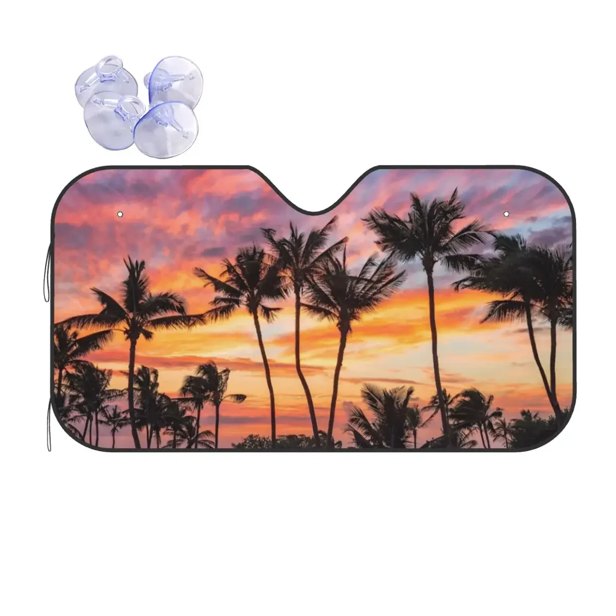 Гавайский закат на лобовое стекло солнцезащитный козырек летний пейзаж