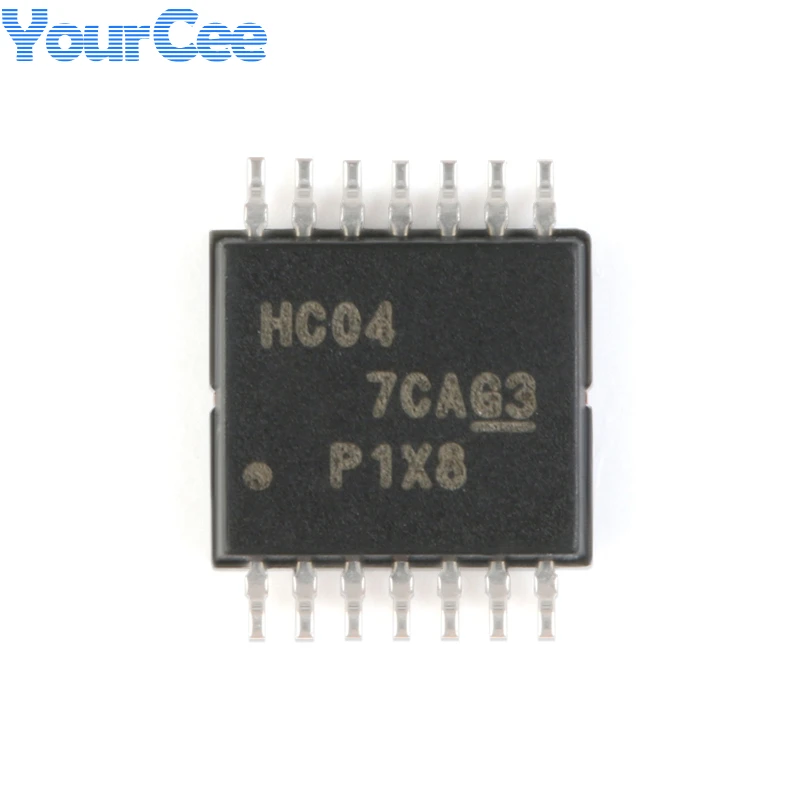10 шт. SN74HC04 SN74HC04PWR TSSOP-14, шестисторонний инвертор SMD, логический чип