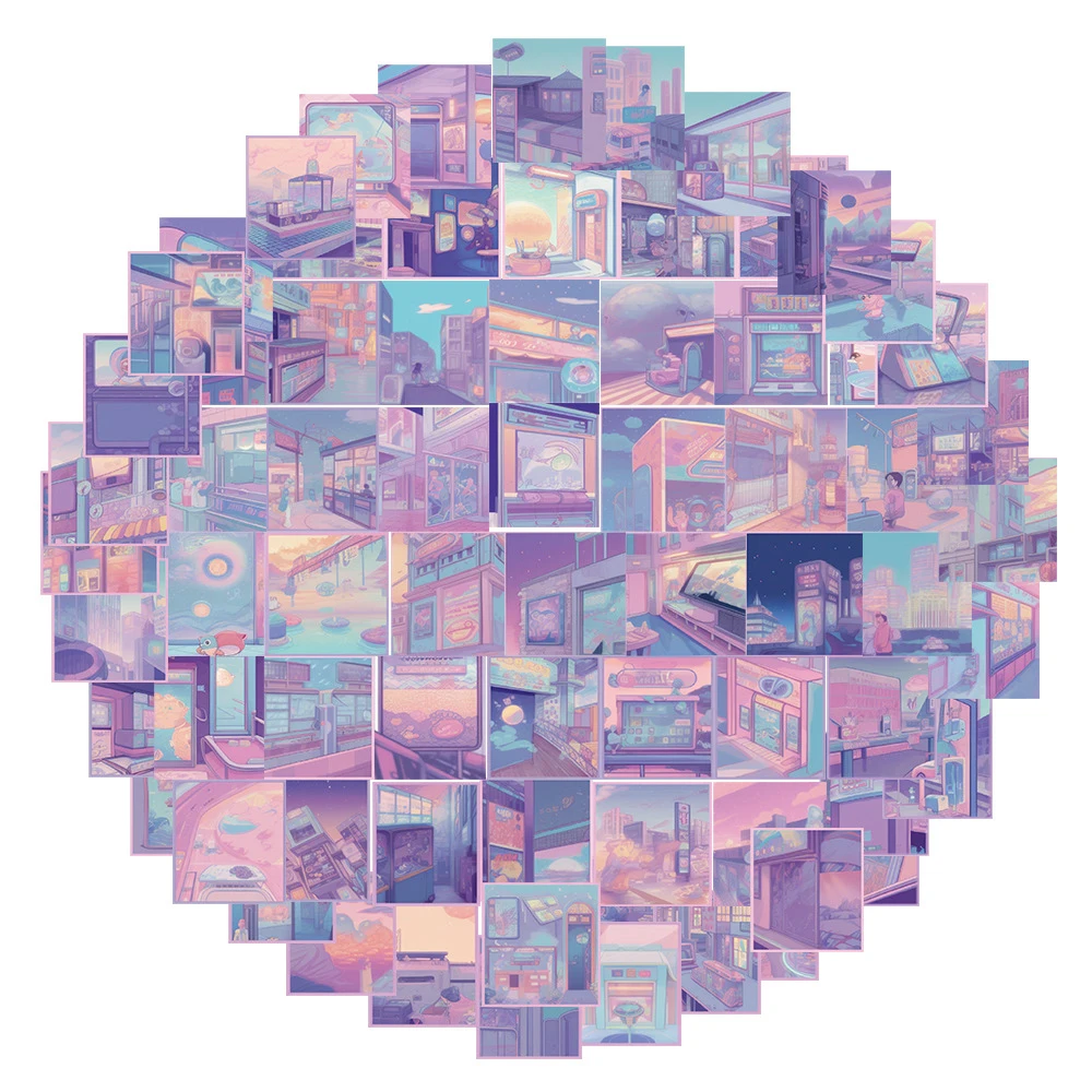 

10/30/72pcs Cute Cartoon Laser Aesthetic Stickers Decals Laptop Scrapbook Phone Album Diary Decoration Sticker Kids Classic Toys