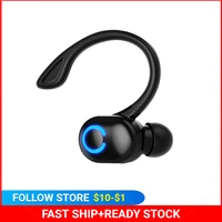 wireless earphone earbuds bluetooth compatible 5 2 headphones hanging ear sports waterproof business headset for smartphone