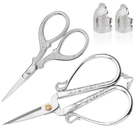 lmdz stainless steel vintage scissors tape measure and embroidery craft tailor scissors silver fabric cutter shears scissors