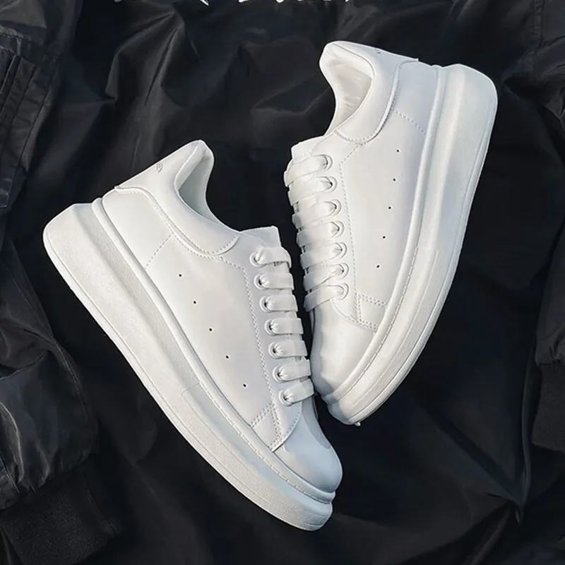 Women's Little White Shoes 2023 Spring/Summer New Popular Flat Bottom Matsuke Thick Bottom Casual Strap Sports Shoes