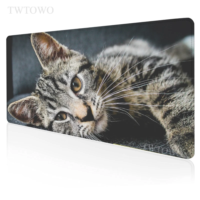

Cut Cat Mousepad HD XXL Home MousePads keyboard pad Soft Office Gamer Carpet Natural Rubber Mice Pad
