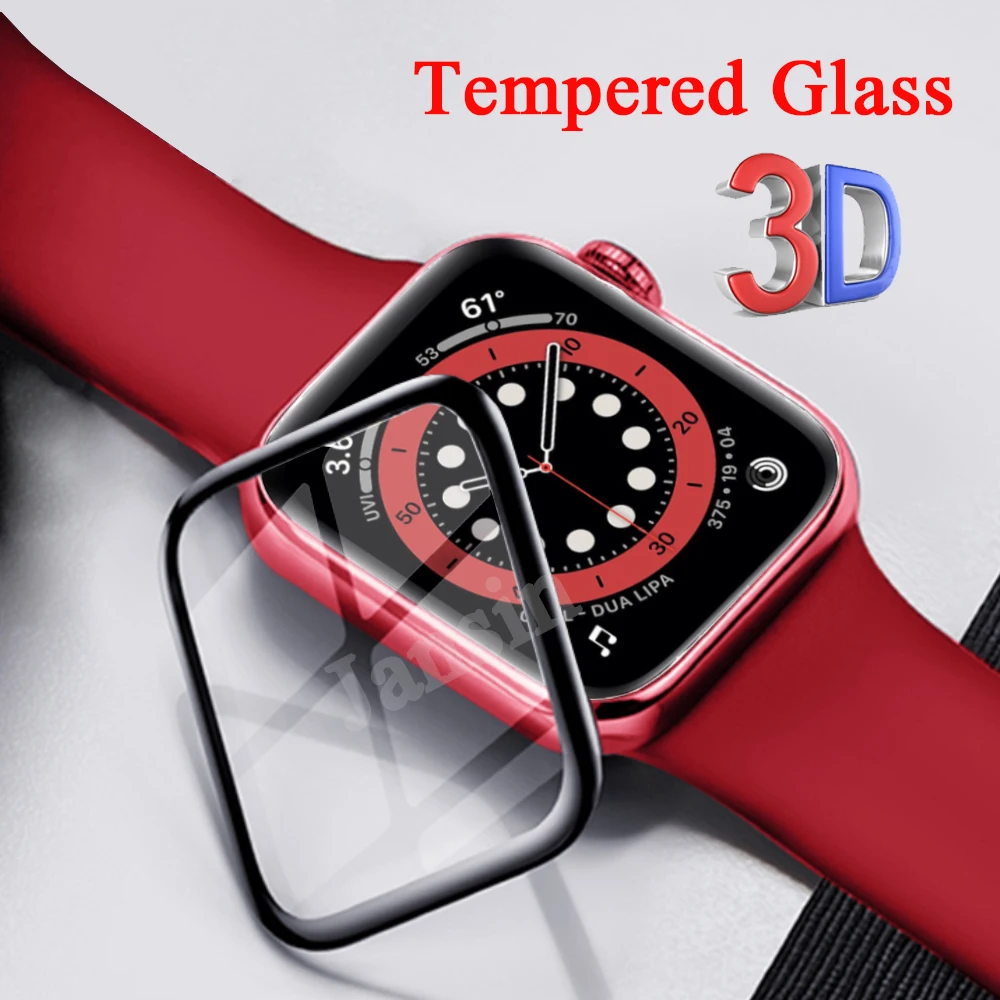

Закаленное 3d-стекло для Apple Watch Series 7 6 5 4 3 44 мм 40 мм 41 мм 45 мм, защитная пленка для Apple Watch 38 мм 42 мм