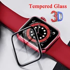 Закаленное 3d-стекло для Apple Watch Series 7 6 5 4 3 44 мм 40 мм 41 мм 45 мм, защитная пленка для Apple Watch 38 мм 42 мм