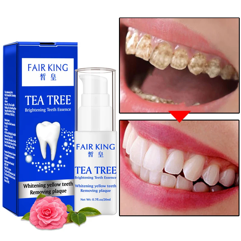 

Whitening Tea Tree Teeth Essence Powder Oral Hygiene Cleaning Serum Removes Plaque Stains Tooth Bleaching Dental Tool Toothpaste