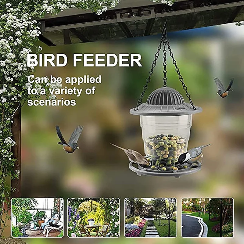 

Bird Feeder Hanging Automatic Bird Feeder Foldable Portable Hanging Bird Feeder