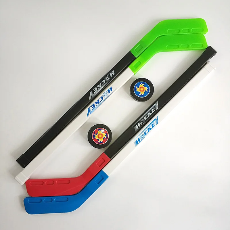 

A Set Children's Toy Pulley Ice Hockey 72CM Plastic Hockey Stick Children's Outdoor Sports Toy Hockey Stick