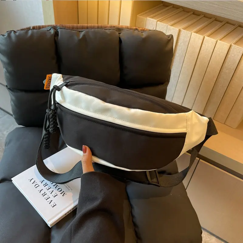 Простая нейлоновая сумка через плечо с плечевым ремнем Сумка-мессенджер большой