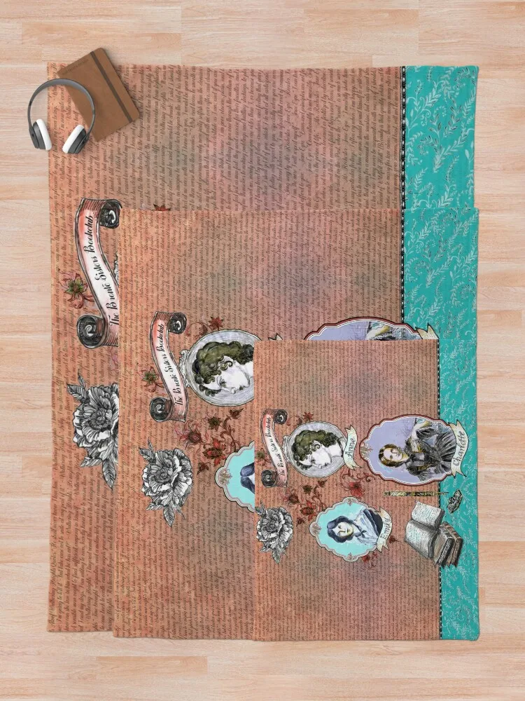 Книжный клуб The Bronte Sisters - Charlotte Emily Плед Anne Пляжные многофункциональные одеяла