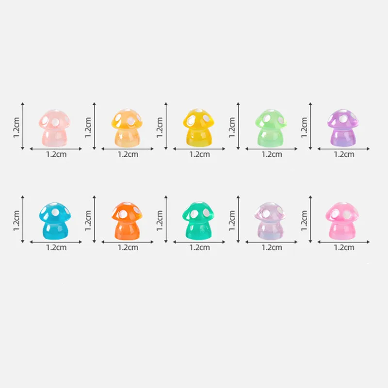 

Миниатюрные светящиеся грибы из канифоли