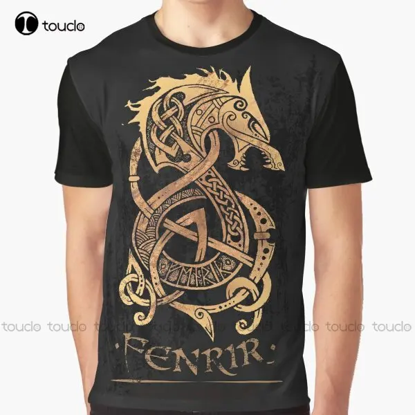 

Fenrir: The Nordic Monster Wolf Graphic T-Shirt Digital Printing Tee Shirts Streetwear Xxs-5Xl New Popular Unisex Christmas Gift