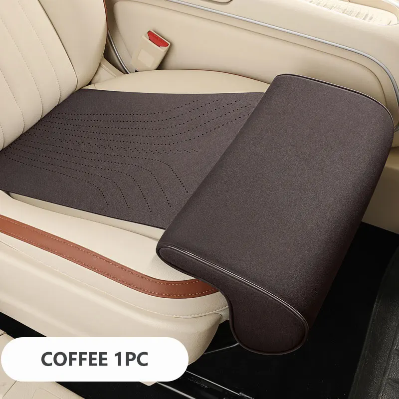 Удлинитель для ног автомобильного сиденья, замшевый универсальный удлинитель для автомобильного сиденья, подушка для ног для водителя, пенопластовый коврик для сиденья с эффектом памяти, чехол