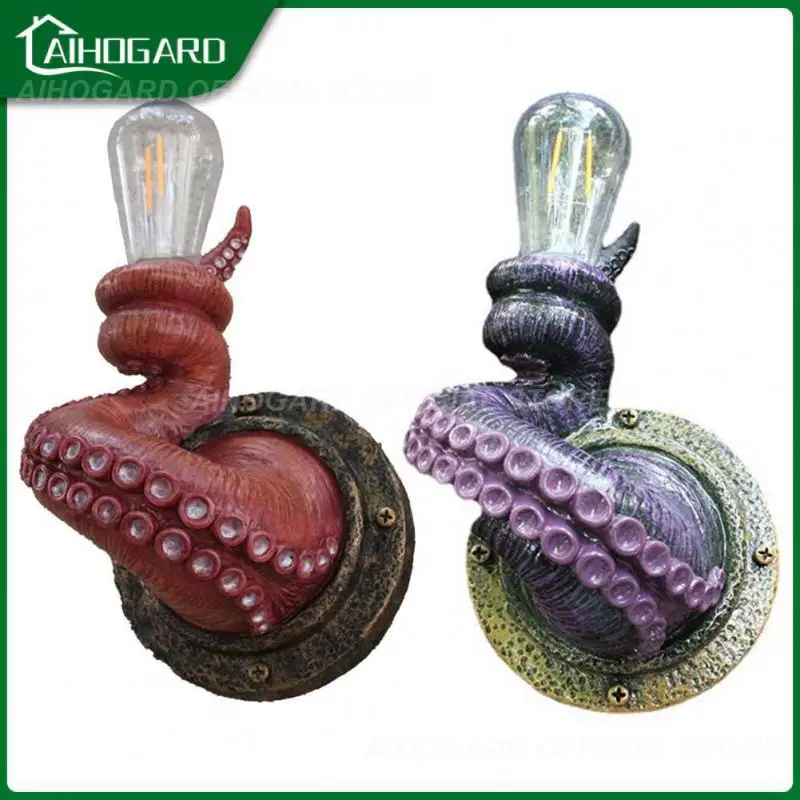 

Универсальная Реалистичная настенная лампа в виде осьминога, в стиле ретро