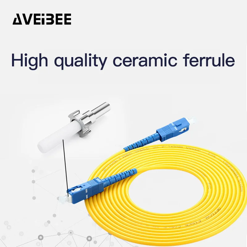 SC UPC to UPC  Single mode Fiber Optic Patch Cable SM 2.0mm 3.0mm 9/125um FTTH Fiber Patch Cord Optical Fiber Jumper 3m 5m 10m