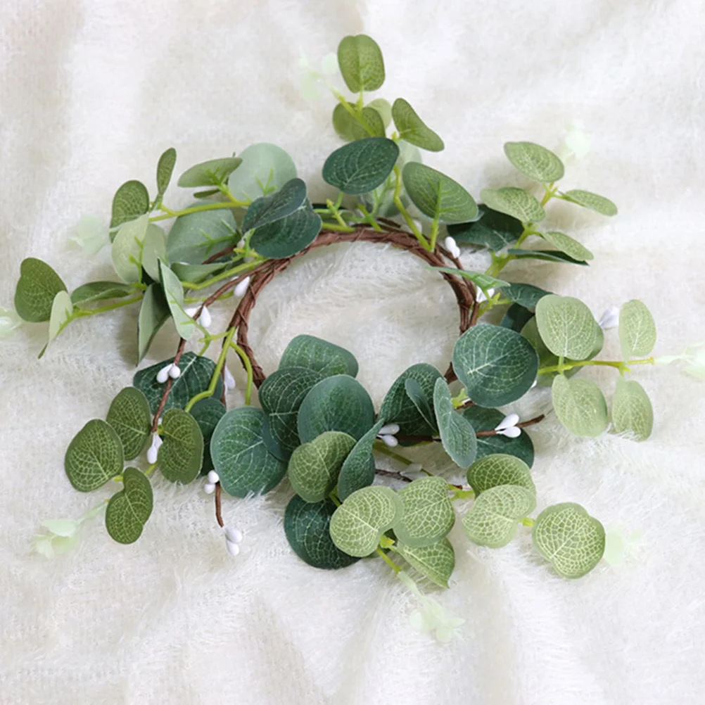 

Eucalyptus Wreath Small For Spring Artificial Leaves Table Rings Greenery
