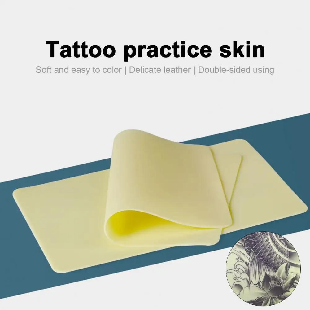 

Blank Tattoo Skin Practical Blank Tattoo Practice Skin Bendable Tattoo Skin Tattoo Exercise Faux Skin for Tattooist