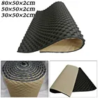 1 шт. 2 см автомобильный коврик для звукоизоляции шумоподавляющий пенный коврик для сабвуфера черный 805030 см для интерьера автомобиля и улицы