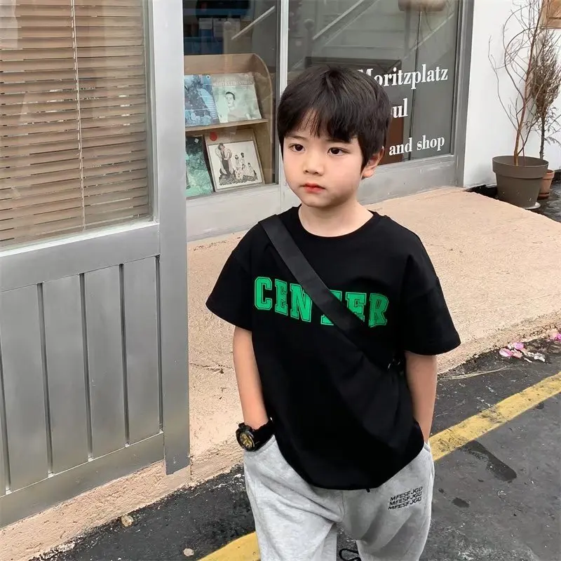 

T-shirt Top Children's T-shirts Boy Baby Tee Infant Tops Clothes Summer Tees Short Sleeve Kids Tshirt Boys Male Clothing