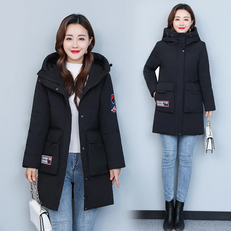 PinkyIsBlack 90% White Duck Down Jacket Women Autumn Winter Warm Coat Lady Casual Hooded Down Jacket Clothes Female Long Parkas