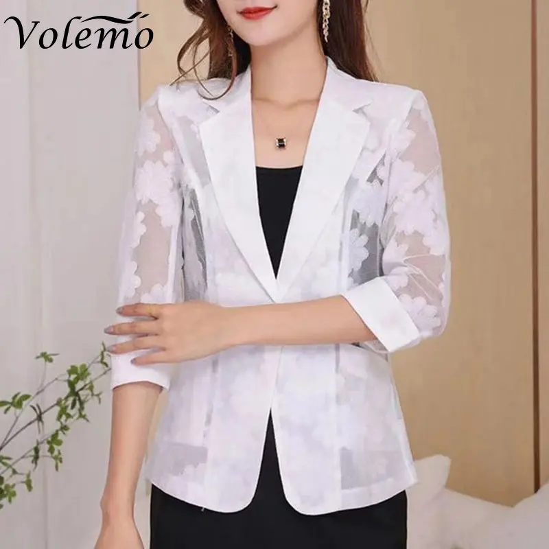 Elegant Solid Color Button Spliced All-match Shirt Women Clothing 2023 Summer New Oversized Casual Tops Loose Office Lady Blouse