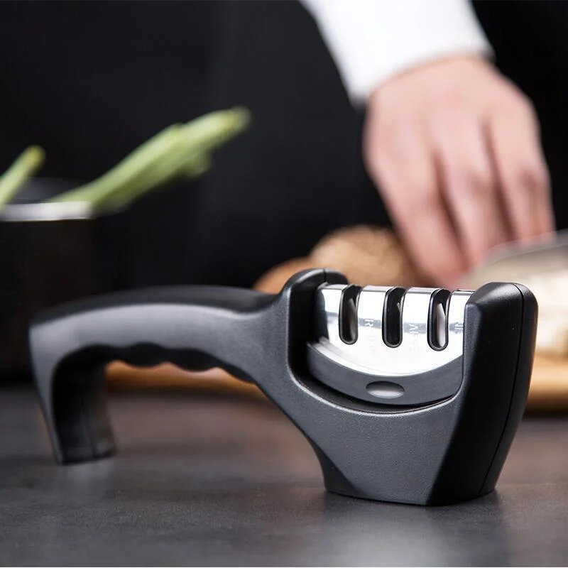 

Knife sharpening artifact manual quick knife sharpener household outdoor multifunctional wear-resistant new three groove
