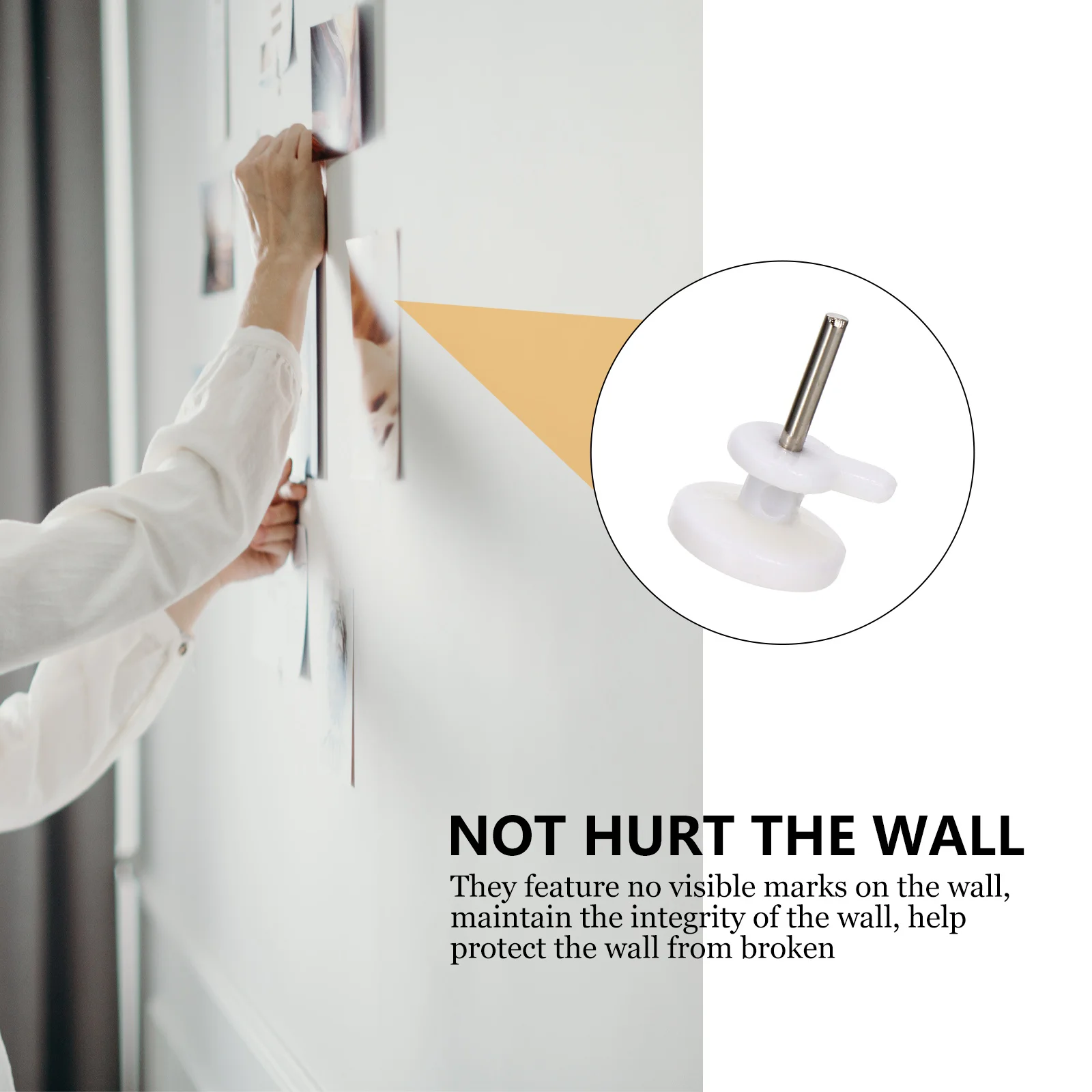 100 шт. мини-крючки для настенного крепления фоторамка вешалки одежды шпильки без