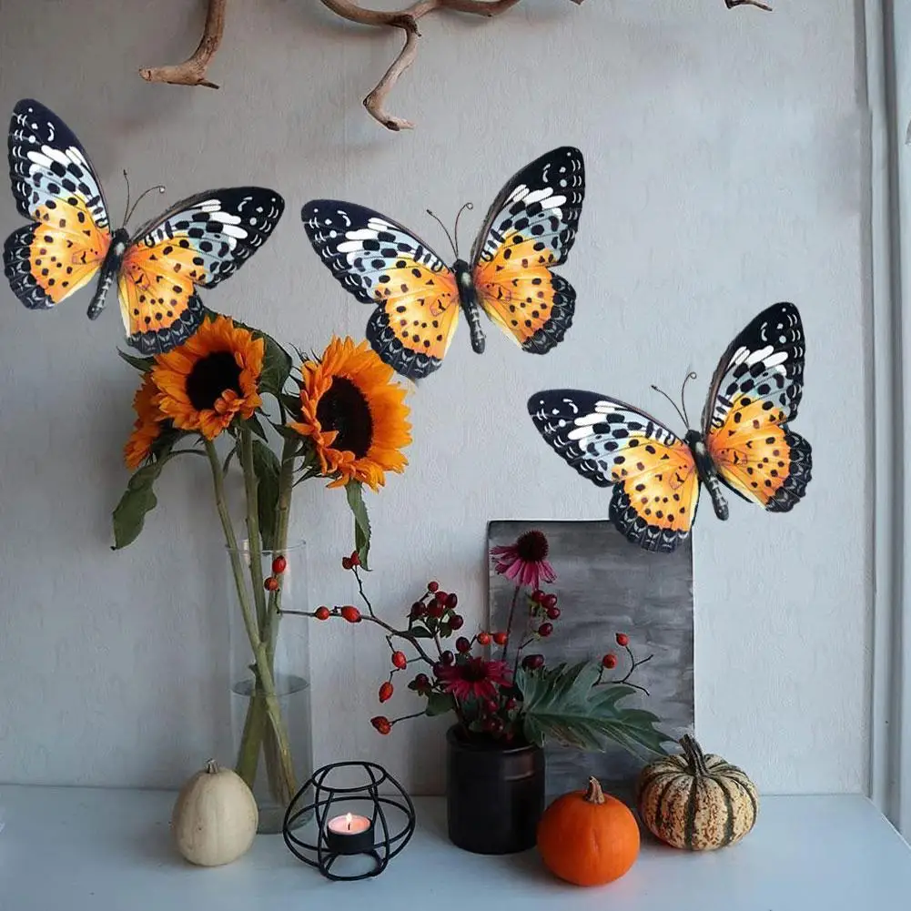 Настенный декор с железной бабочкой подвесная скульптура для дома улицы спальни