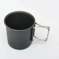 portable aluminum alloy folding cup outdoor travel foldable telescopic cup hiking camping water coffee cup