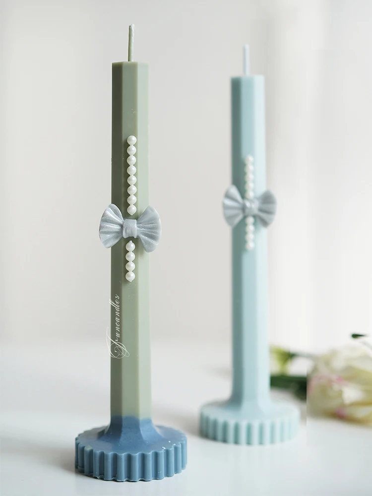 Акриловые формы для свечей с восьмисторонней зубчатой основой для DIY ароматерапия свечи День рождения свадьбы деко подсвечники