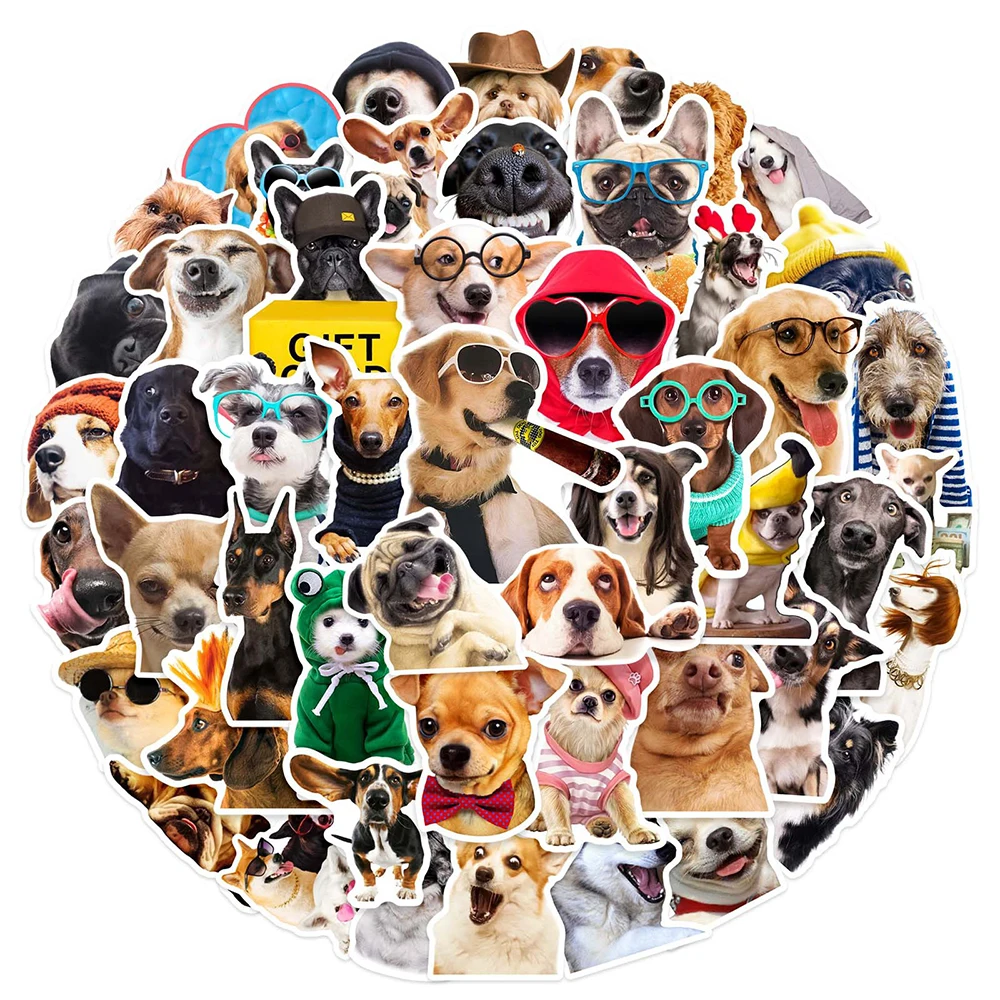 

10/30/50pcs Cute Cartoon Dogs Stickers Aesthetic Decals Kids Toys DIY Laptop Fridge Notebook Album Car Kawaii Stationery Sticker