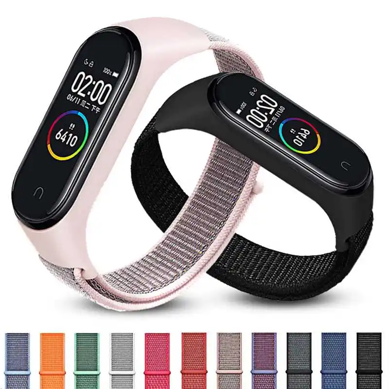 

Heouyiuo Nylon Strap For Xiaomi Mi Band 6 MiBand 6 5 4 3 Watch Band Wristband Bracelet WatchBand