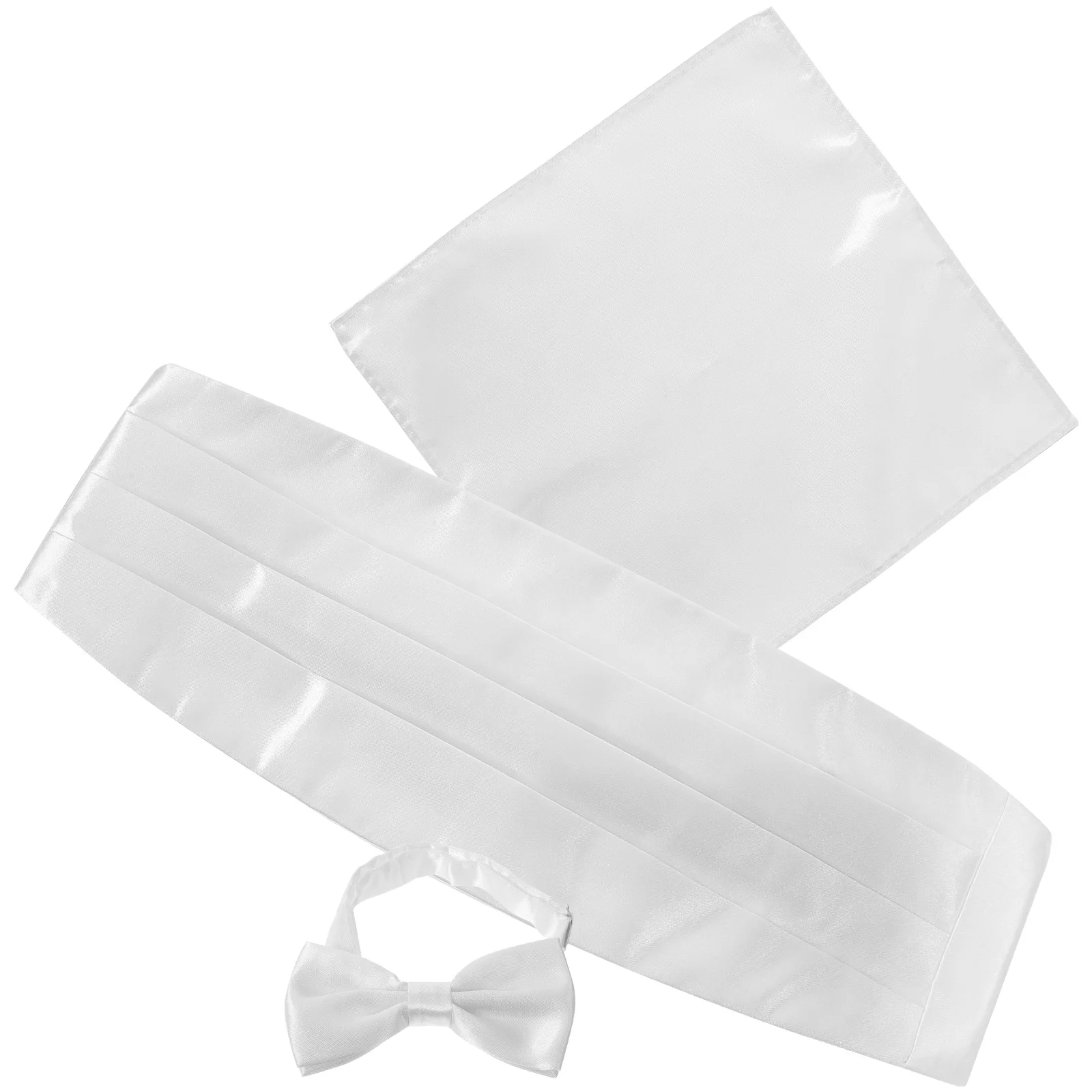 

Bowtie Satin Handkerchief Cummerbund Party Clothing Men Men's Stain Man Fashion Stained