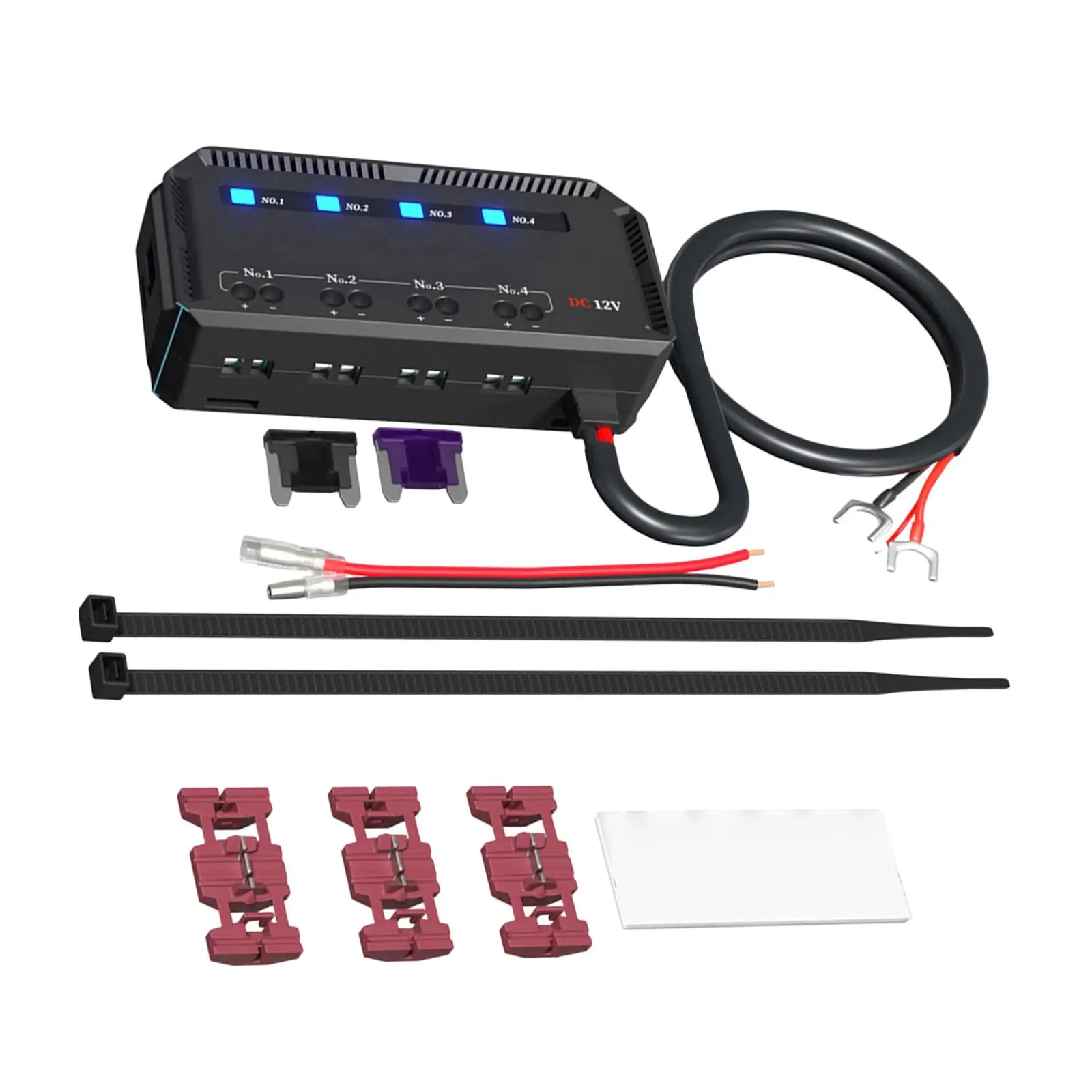 Держатель блока предохранителей лезвия предохранителя 12 В с защитной крышкой