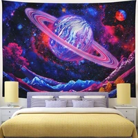 psychedelic mushroom tapestry dream plant wall tapestry galaxy space home decoration wall dormitory room decoration aesthetics